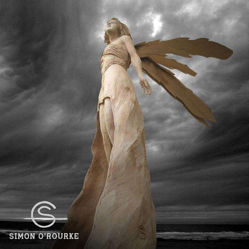 Wood carving fantasy figures