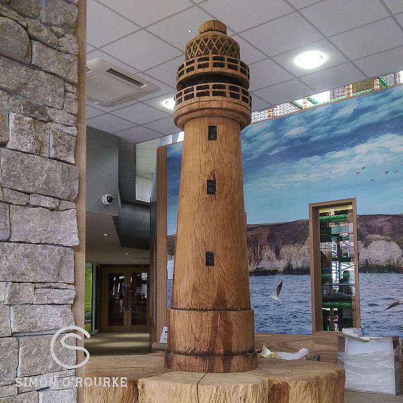 Wooden lighthouse